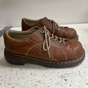 Dr Martens Vintage Platform Daisy Oxford Shoes  Womens 10 Y2k Leather 12283